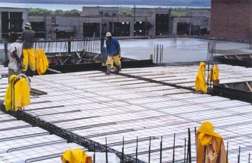 What is a polystyrene concrete slab